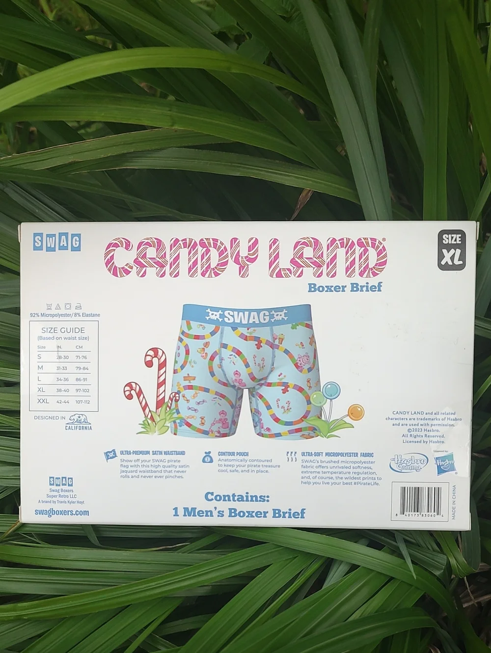Swag Hasbro Candy Land Mens Novelty Boxers New Sealed In Box Size XL